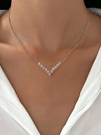 Tipo di stile:Collana di diamanti a forma di V