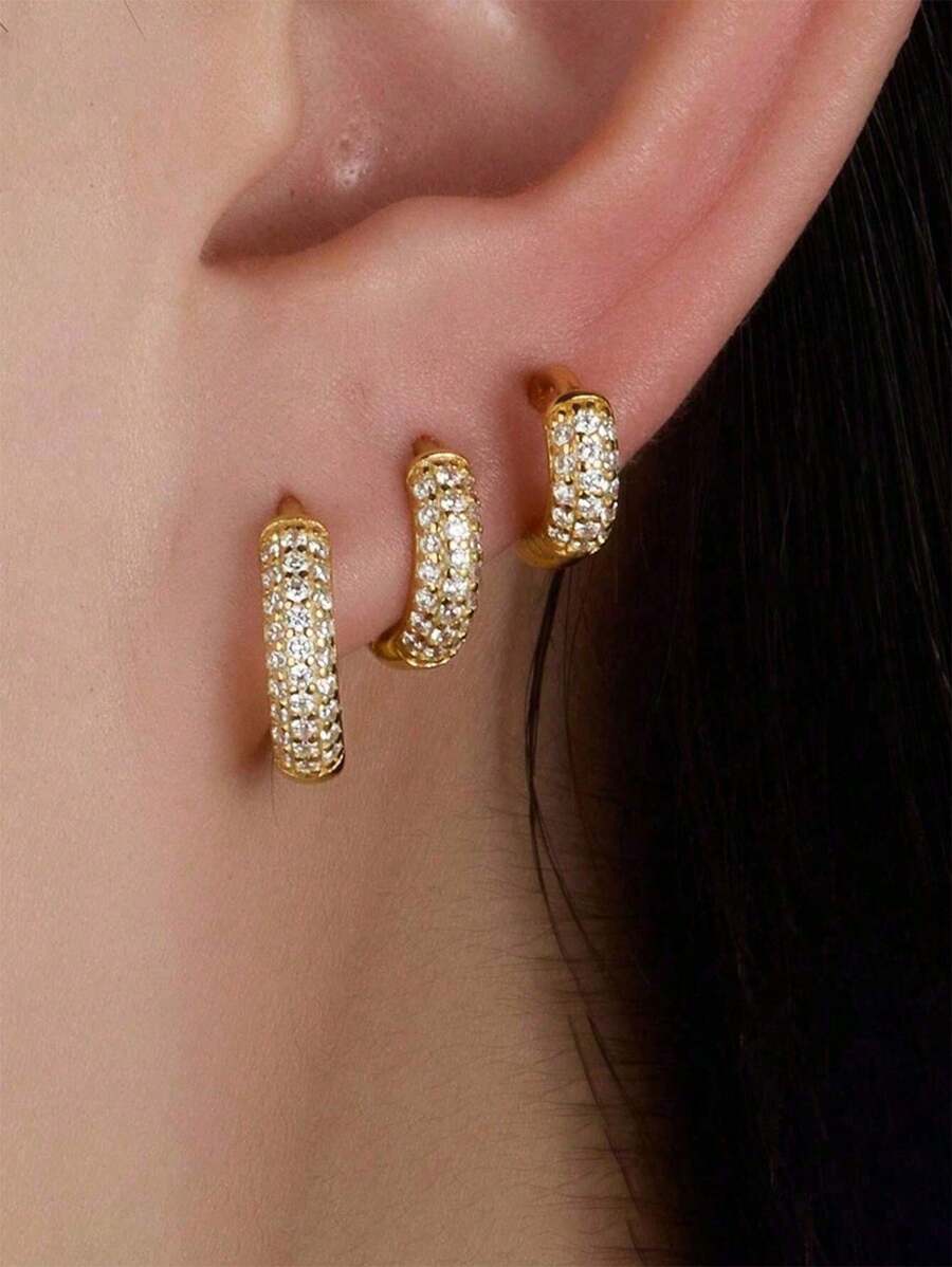 Tipo di stile:orecchini rotondi