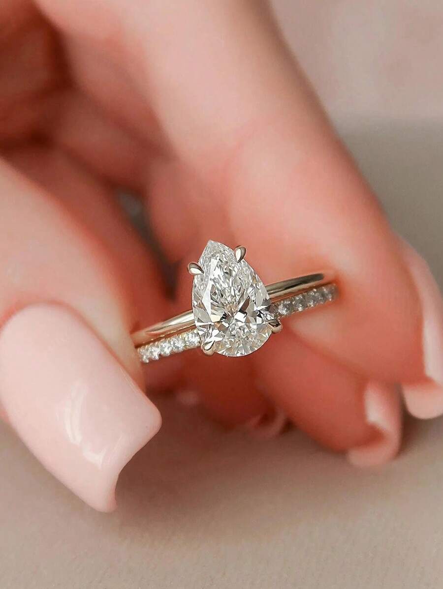 Tipo di stile:Anello a forma di pera