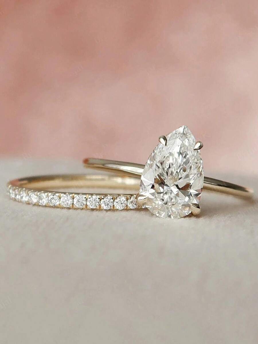 Tipo di stile:Anello a forma di pera