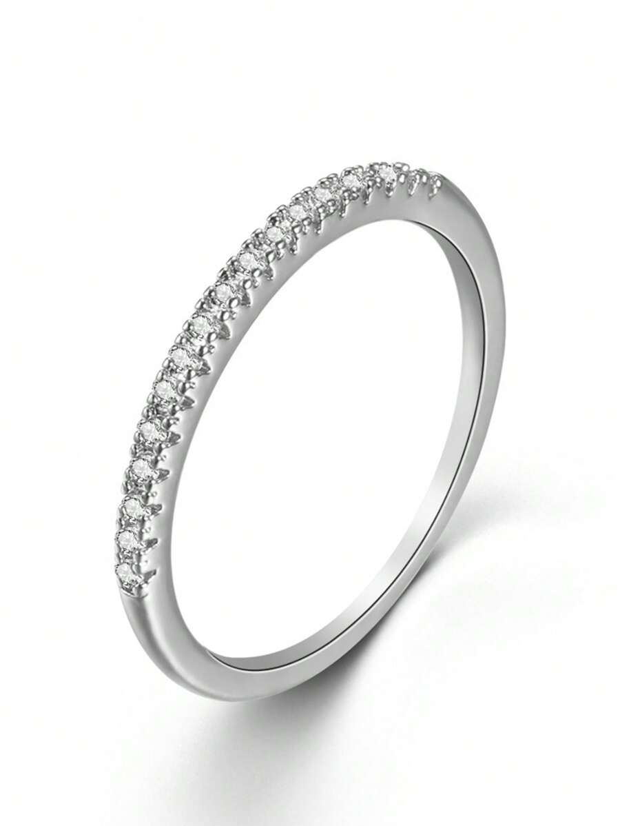 Tipo di stile:Anello con zirconi micro-pavé