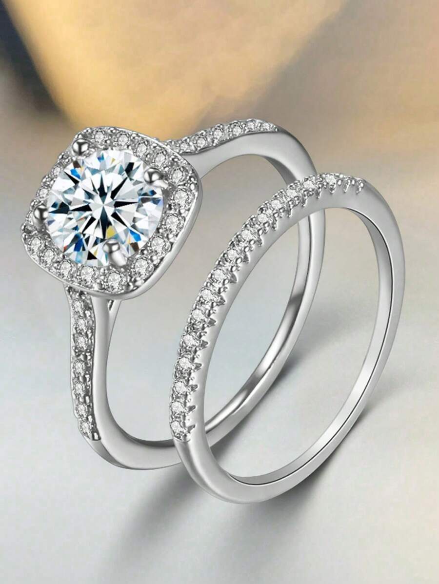 Tipo di stile:Anello con zirconi micro-pavé
