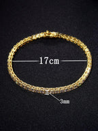 Tipo di stile:Bracciale con diamanti a quattro punte