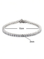 Tipo di stile:Bracciale con diamanti a quattro punte