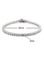Tipo di stile:Bracciale con diamanti a quattro punte