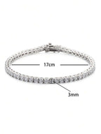 Tipo di stile:Bracciale con diamanti a quattro punte