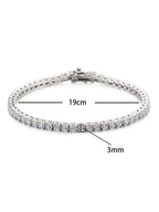 Tipo di stile:Bracciale con diamanti a quattro punte