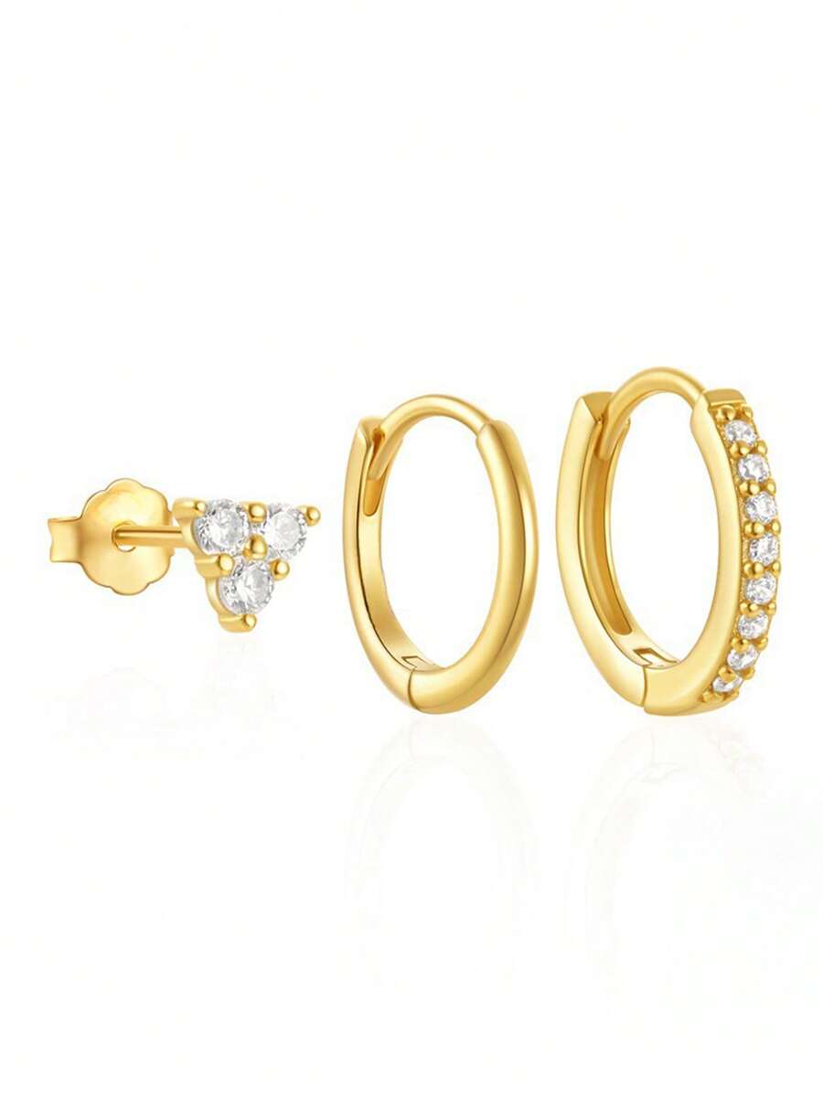 Tipo di stile:3 pezzi/set di orecchini 1