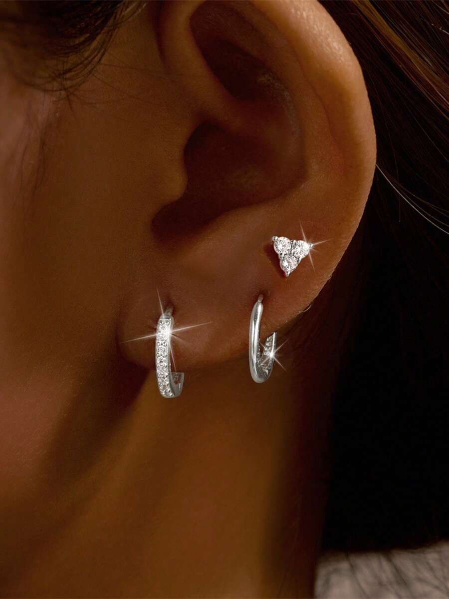 Tipo di stile:3 pezzi/set di orecchini 1