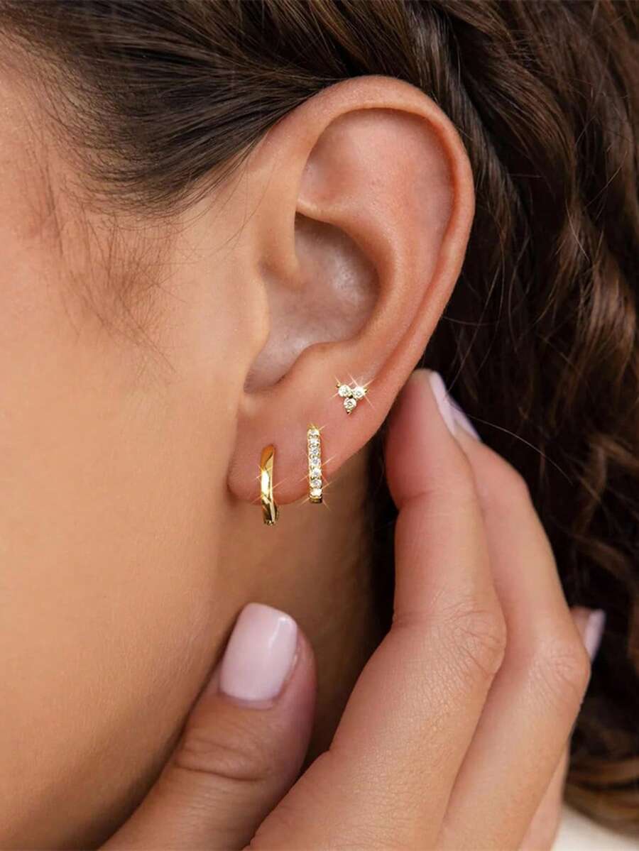 Tipo di stile:3 pezzi/set di orecchini 1