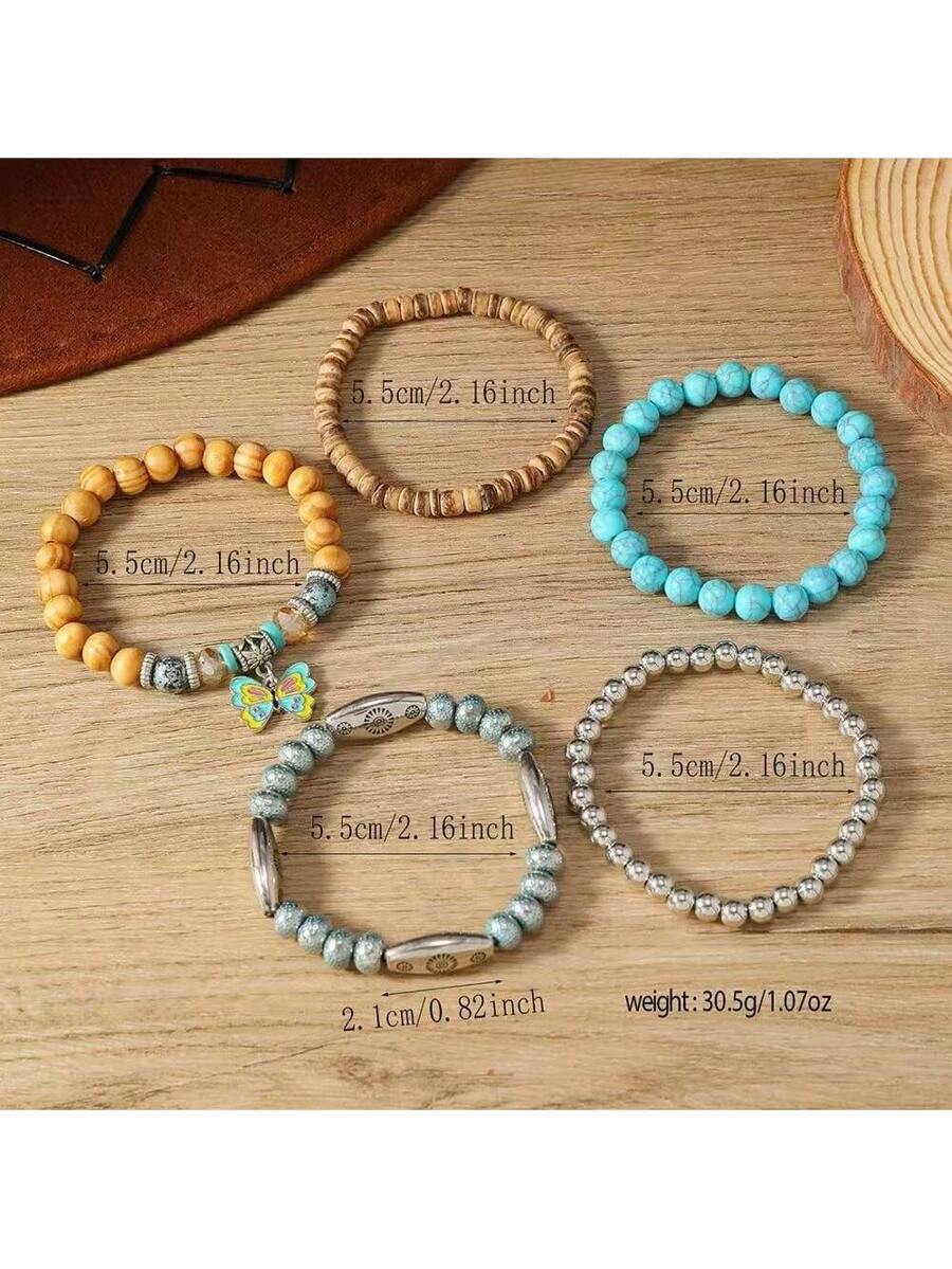 Tipo di stile:Set di bracciali con farfalle colorate