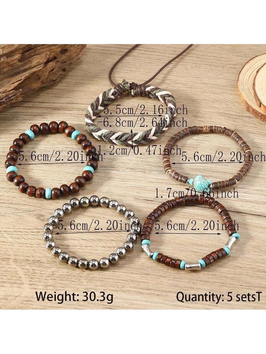 Tipo di stile:Set di bracciali tartaruga