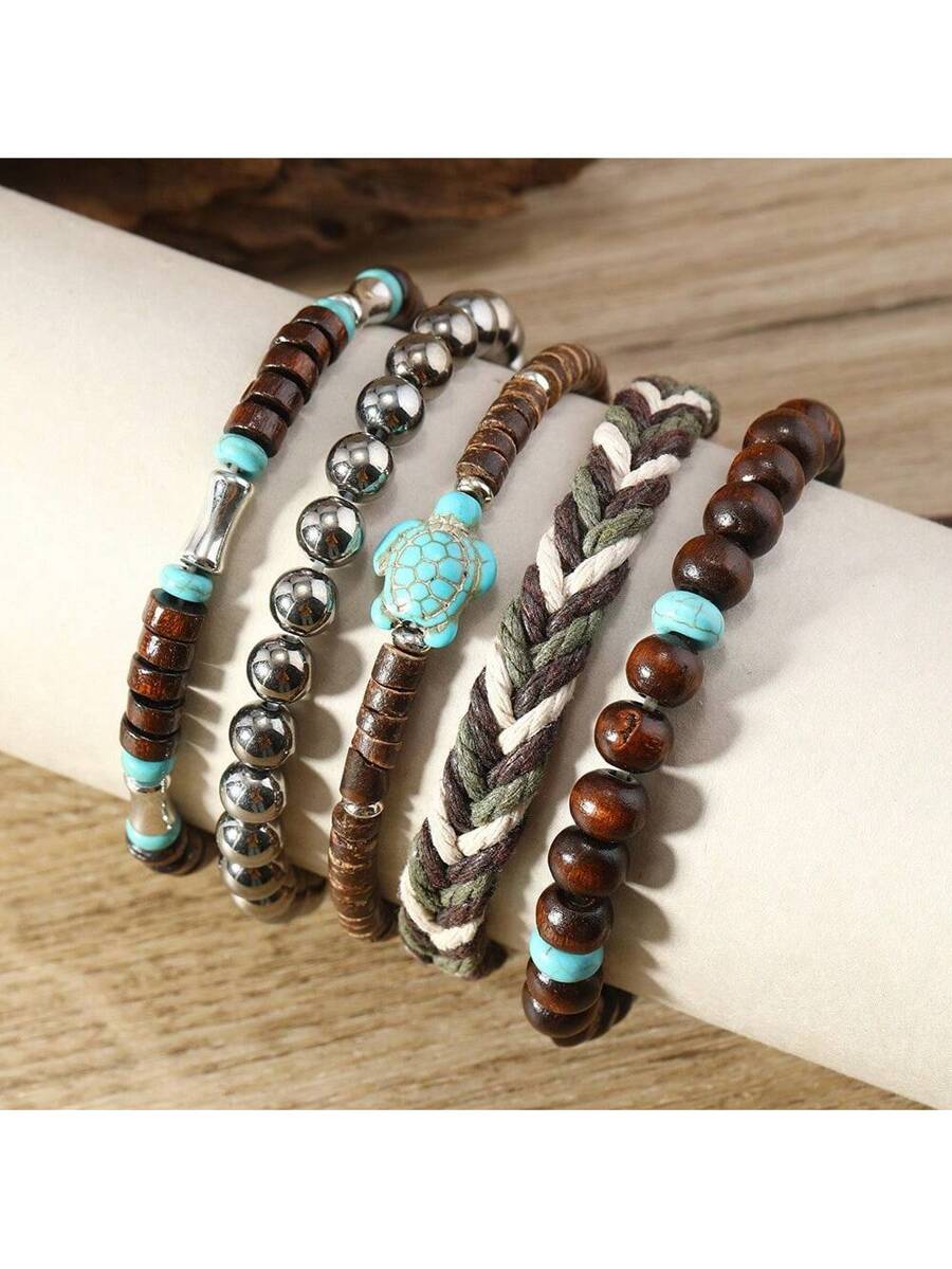 Tipo di stile:Set di bracciali tartaruga