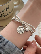 Tipo di stile:Bracciale con medaglia a strati