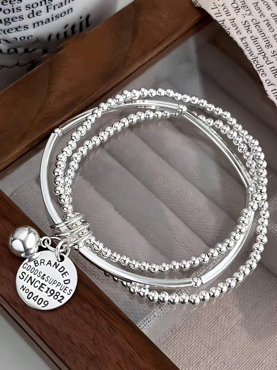 Tipo di stile:Bracciale con medaglia a strati