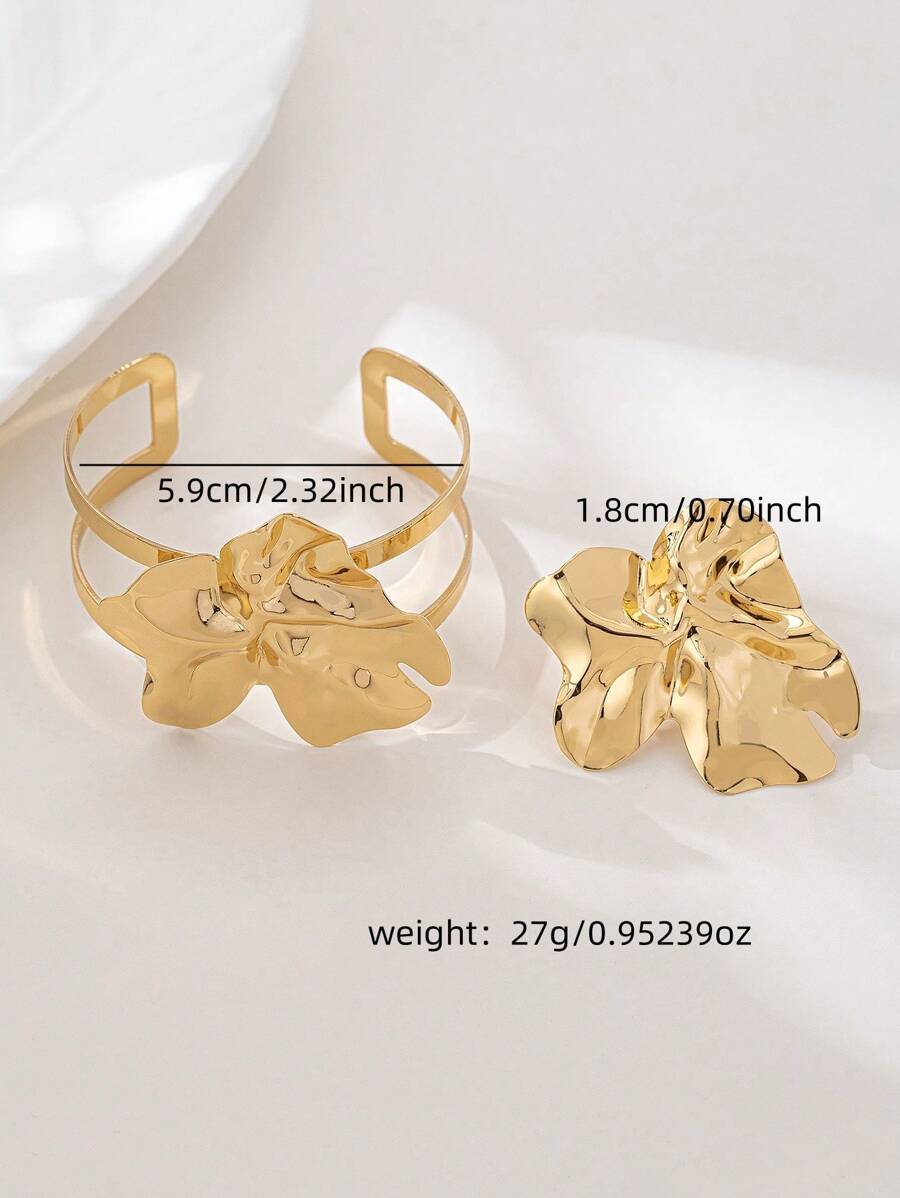 Colore:Set bracciale e anello in oro