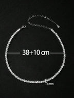 Tipo di stile:Collana tennis a quattro punte con diamanti