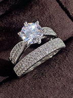 Tipo di stile:Anello doppio di lusso a sei griffe