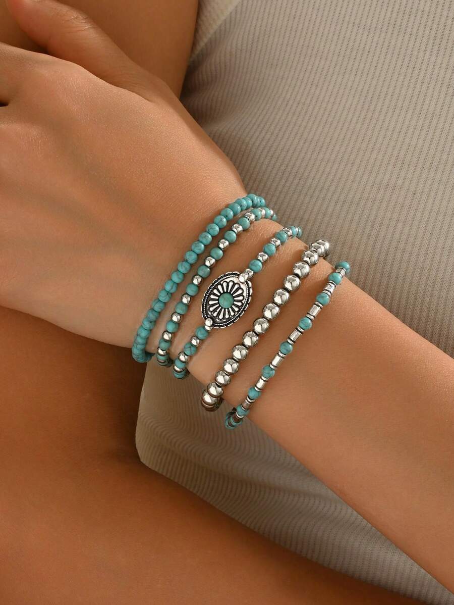 Tipo di stile:Set di bracciali vintage con fiori