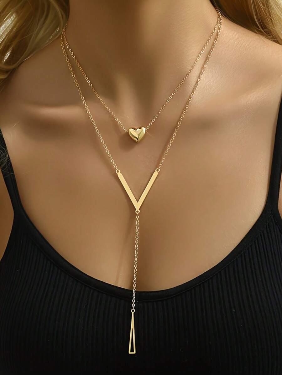 Tipo di stile:Cuore d'amore dorato