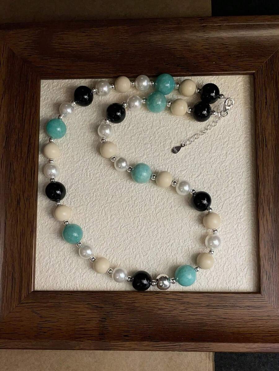 Tipo di stile:Collana di perle di conchiglia amazzonite