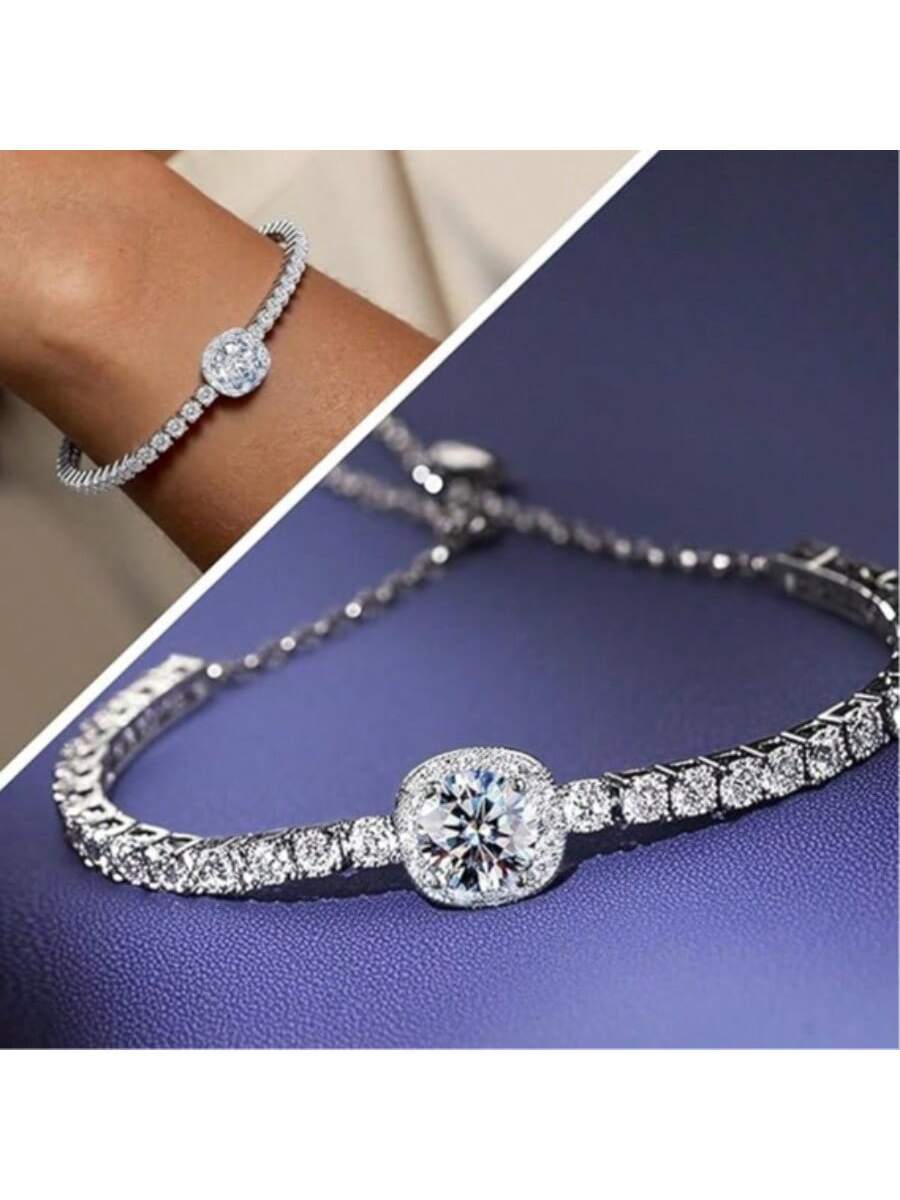 Tipo di stile:Bracciale tennis da 2 carati