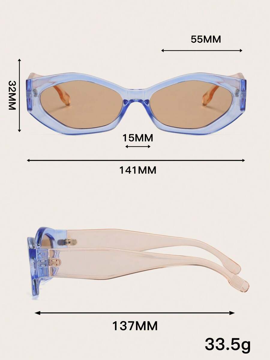 Colore delle lenti:Gambe champagne con cornice blu