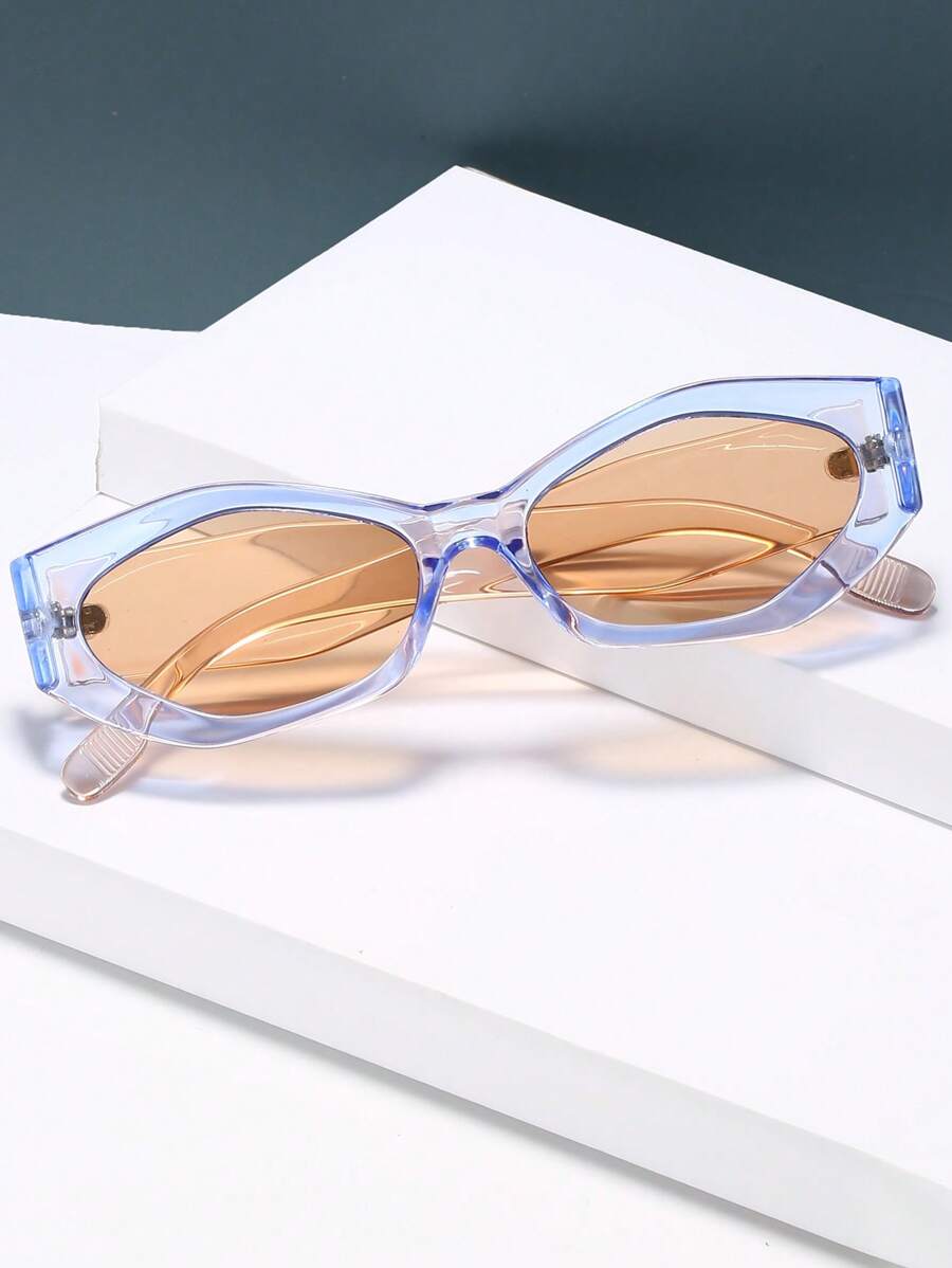 Colore delle lenti:Gambe champagne con cornice blu