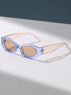 Colore delle lenti:Gambe champagne con cornice blu