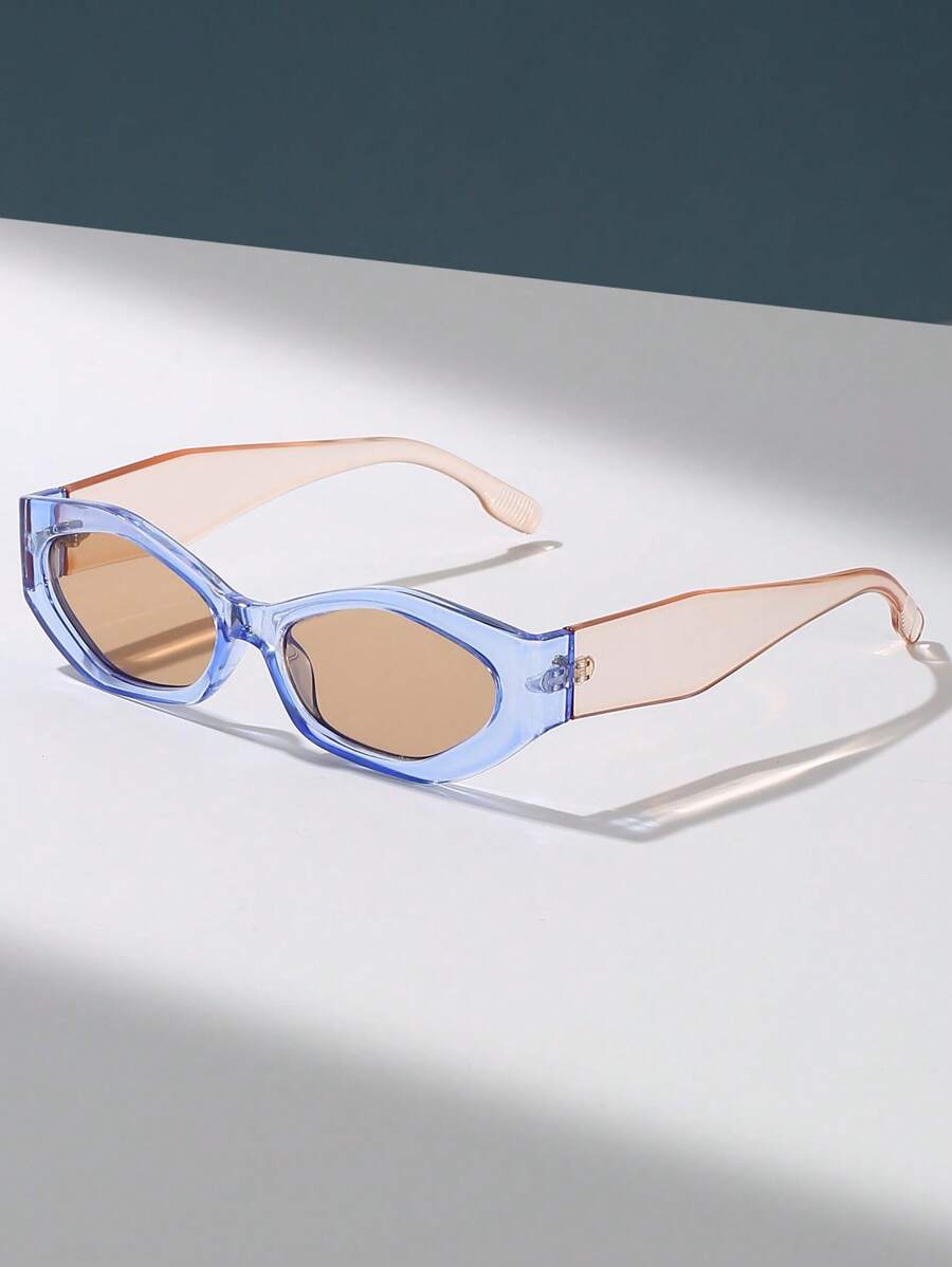 Colore delle lenti:Gambe champagne con cornice blu