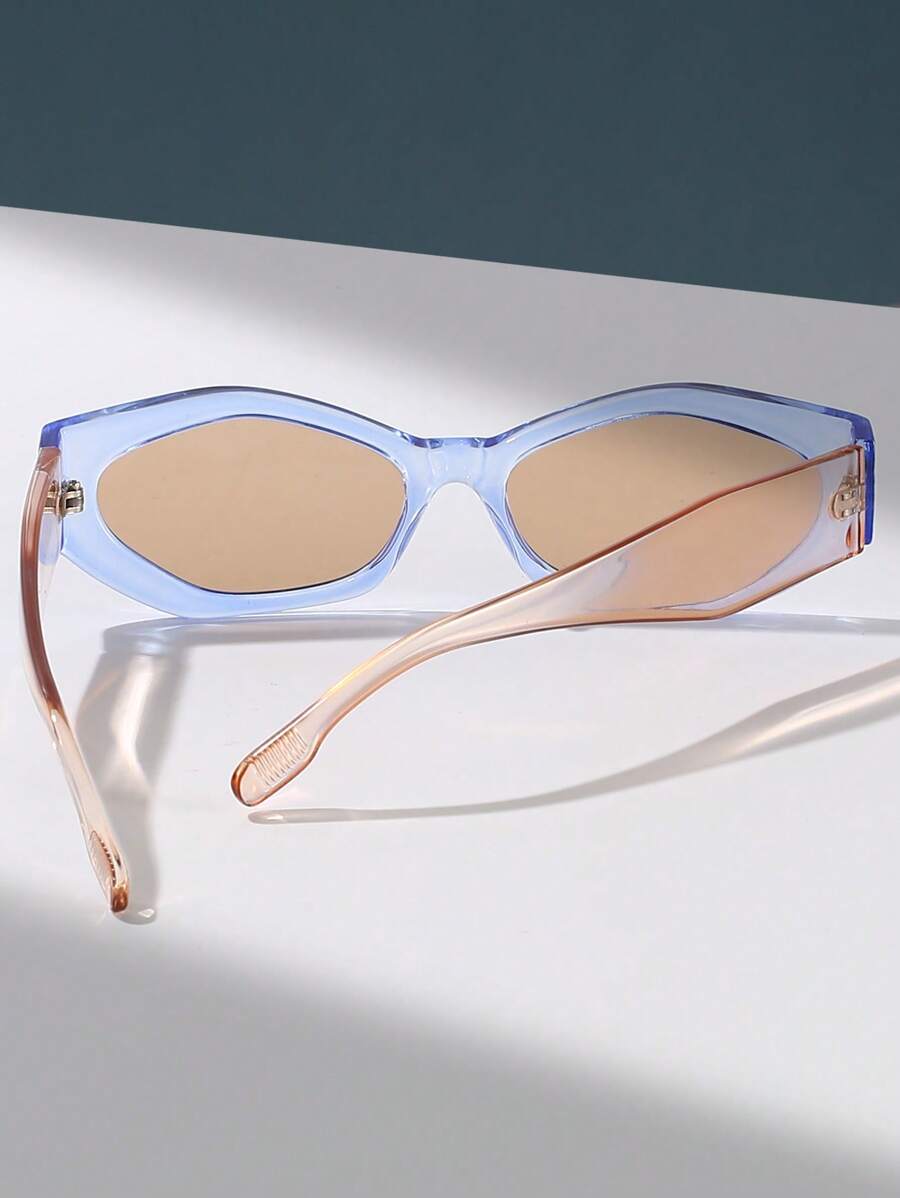 Colore delle lenti:Gambe champagne con cornice blu