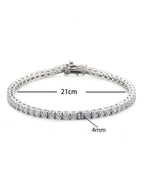 Tipo di stile:Bracciale con diamanti a quattro punte