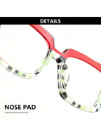 Colore della montatura:Stampa leopardata mezza rosa