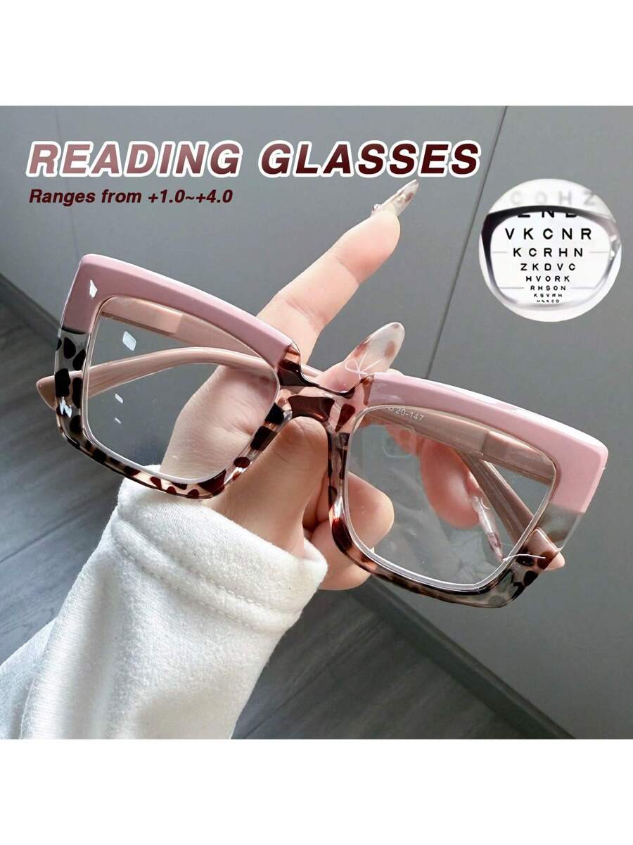 Colore della montatura:Stampa leopardata mezza rosa