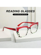 Colore della montatura:Stampa leopardata mezza rosa