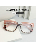 Colore della montatura:Stampa leopardata mezza rosa