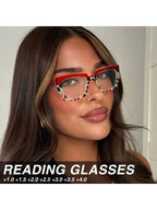 Colore della montatura:Stampa leopardata mezza rosa