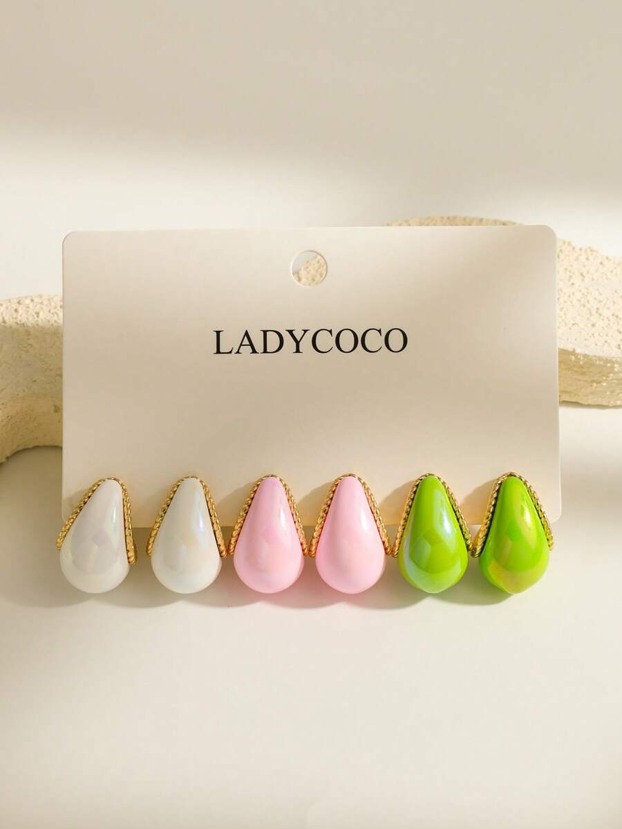 Colore:Set bianco/rosa/verde