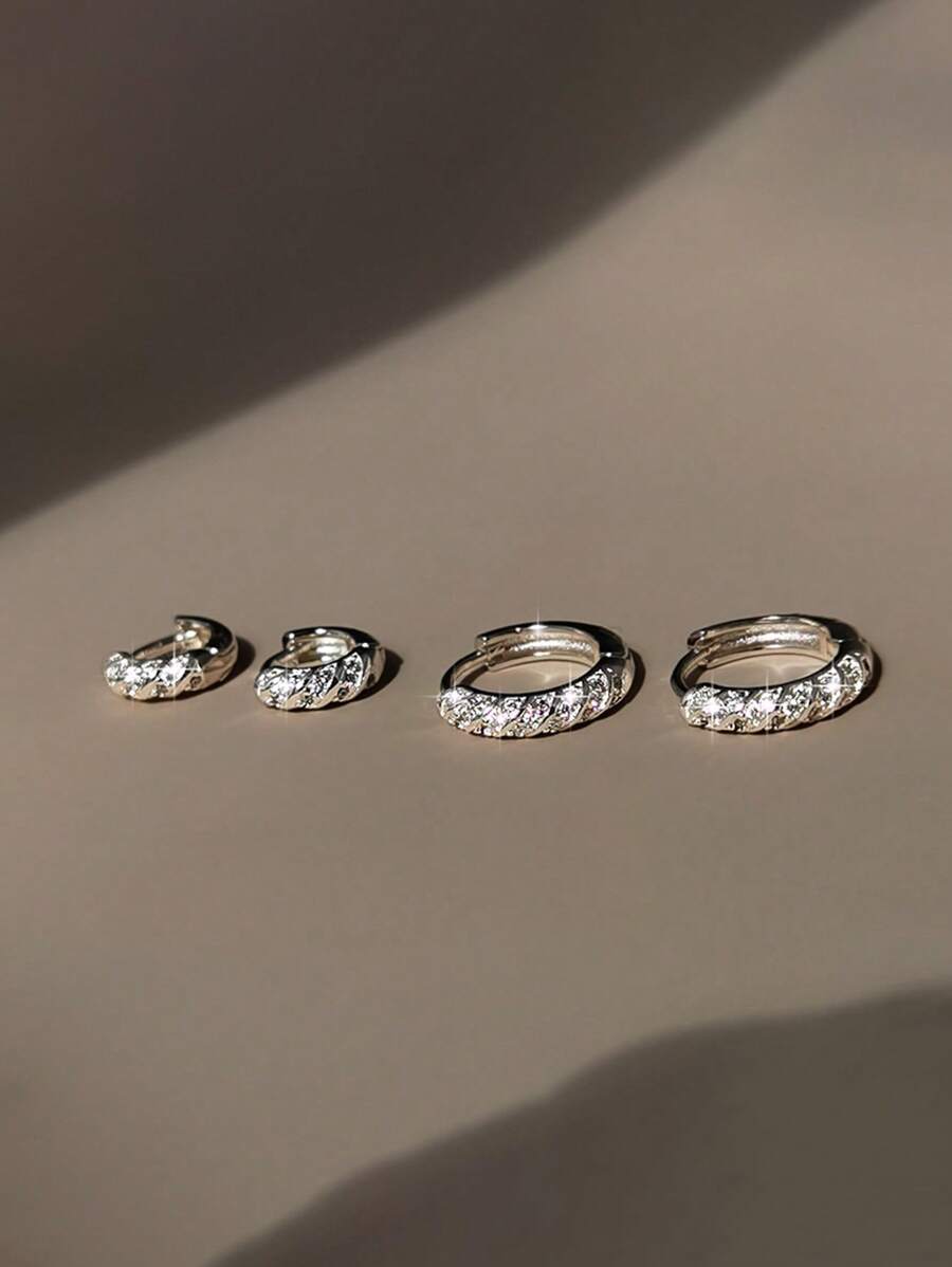 Tipo di stile:Orecchini pieni di diamanti