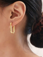 Colore:Orecchini a forma di U in oro 1