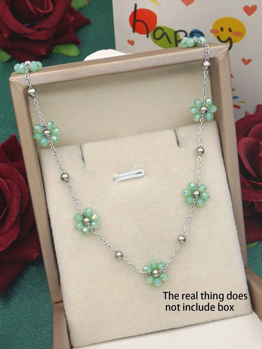 Colore:Collana con petalo d'argento