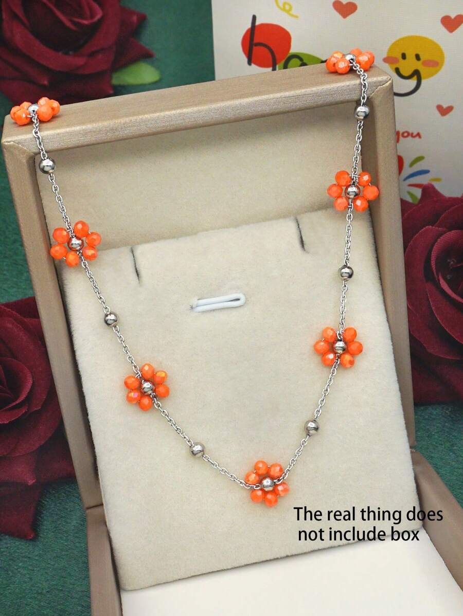 Colore:Collana con petalo d'argento