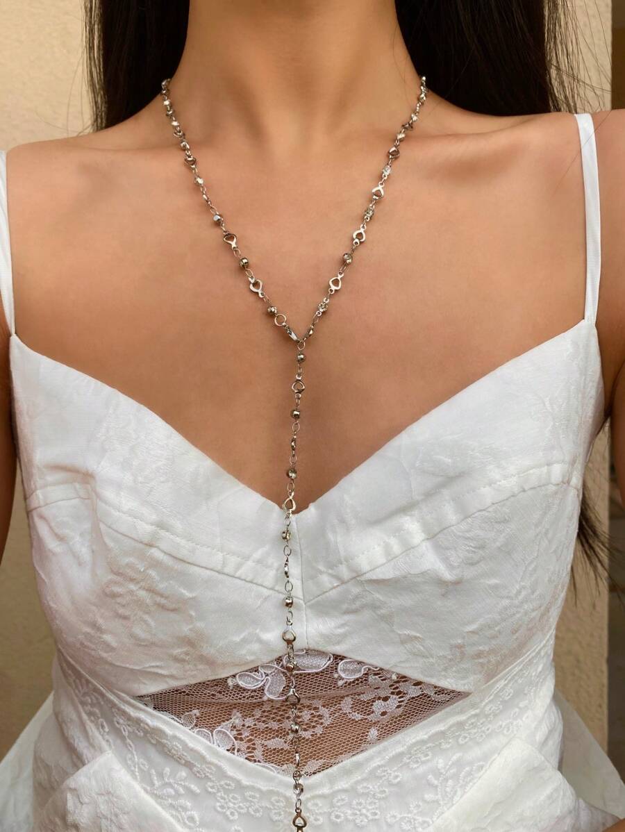 Colore:cuore cavo d'argento