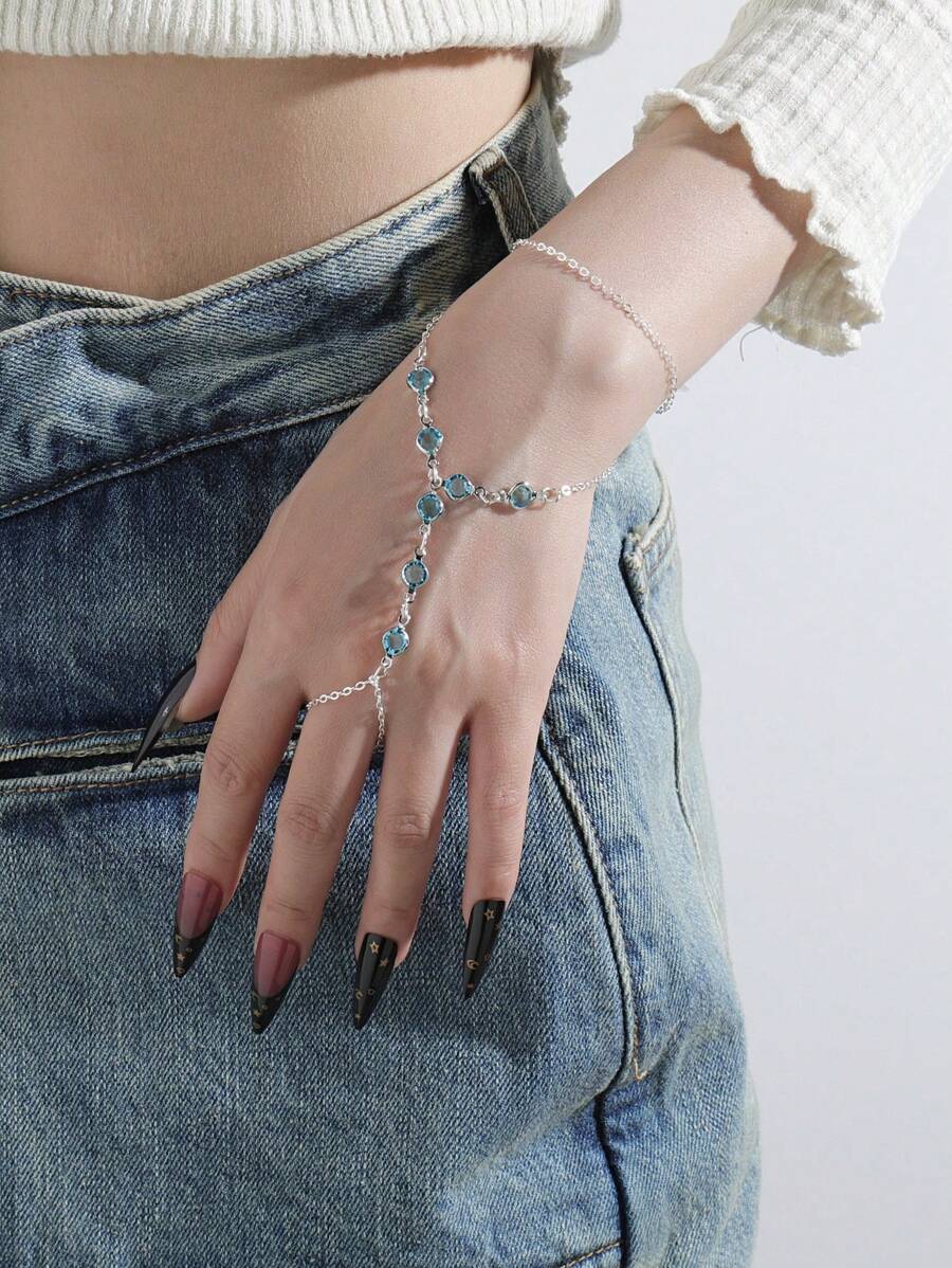Colore:diamante blu lago d'argento