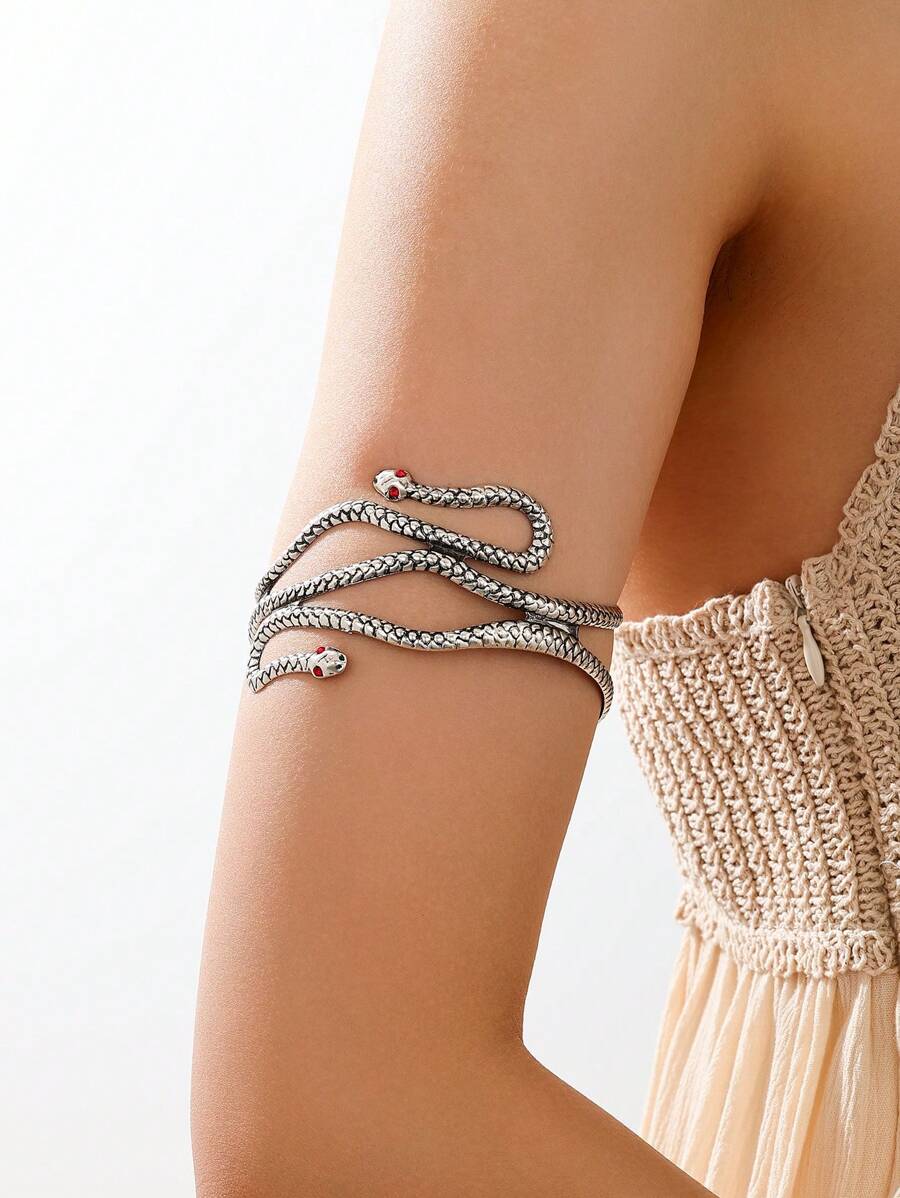 Tipo di stile:Bracciale a forma di serpente a due teste