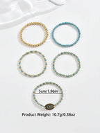 Tipo di stile:Set di bracciali vintage con fiori in oro