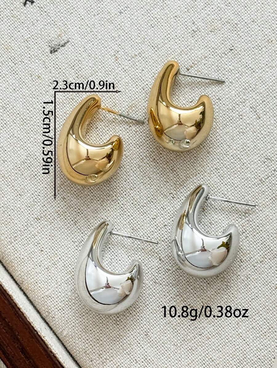 Colore:Set da 2 paia oro/argento