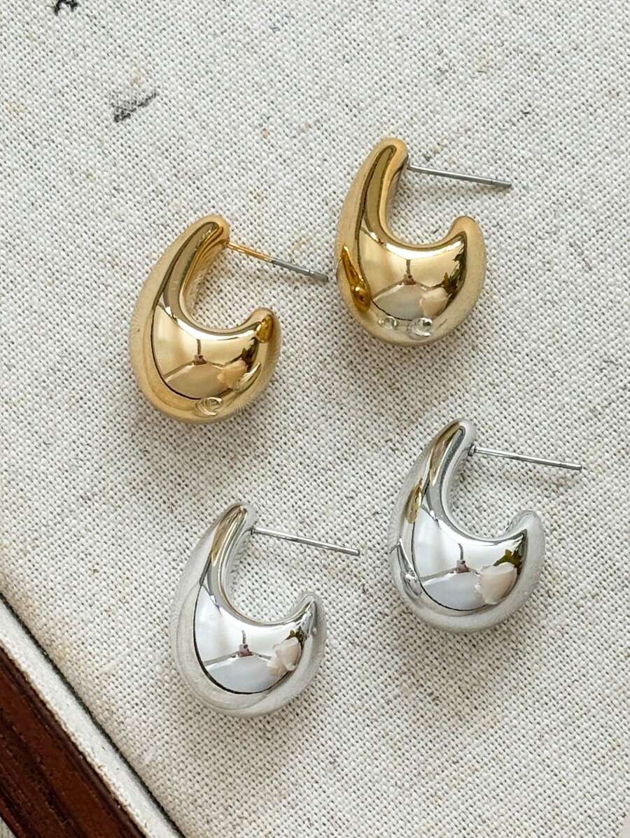 Colore:Set da 2 paia oro/argento