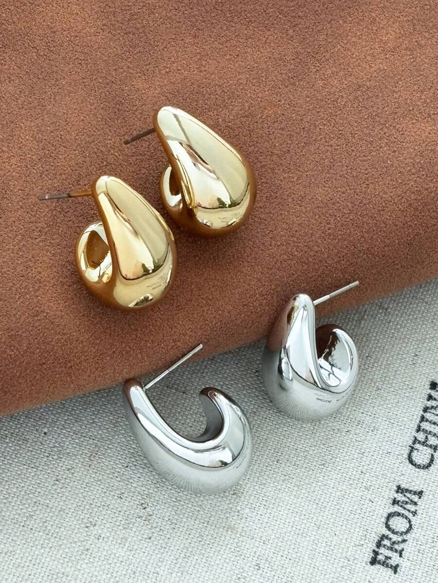 Colore:Set da 2 paia oro/argento