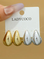 Colore:Set da 2 paia oro/argento